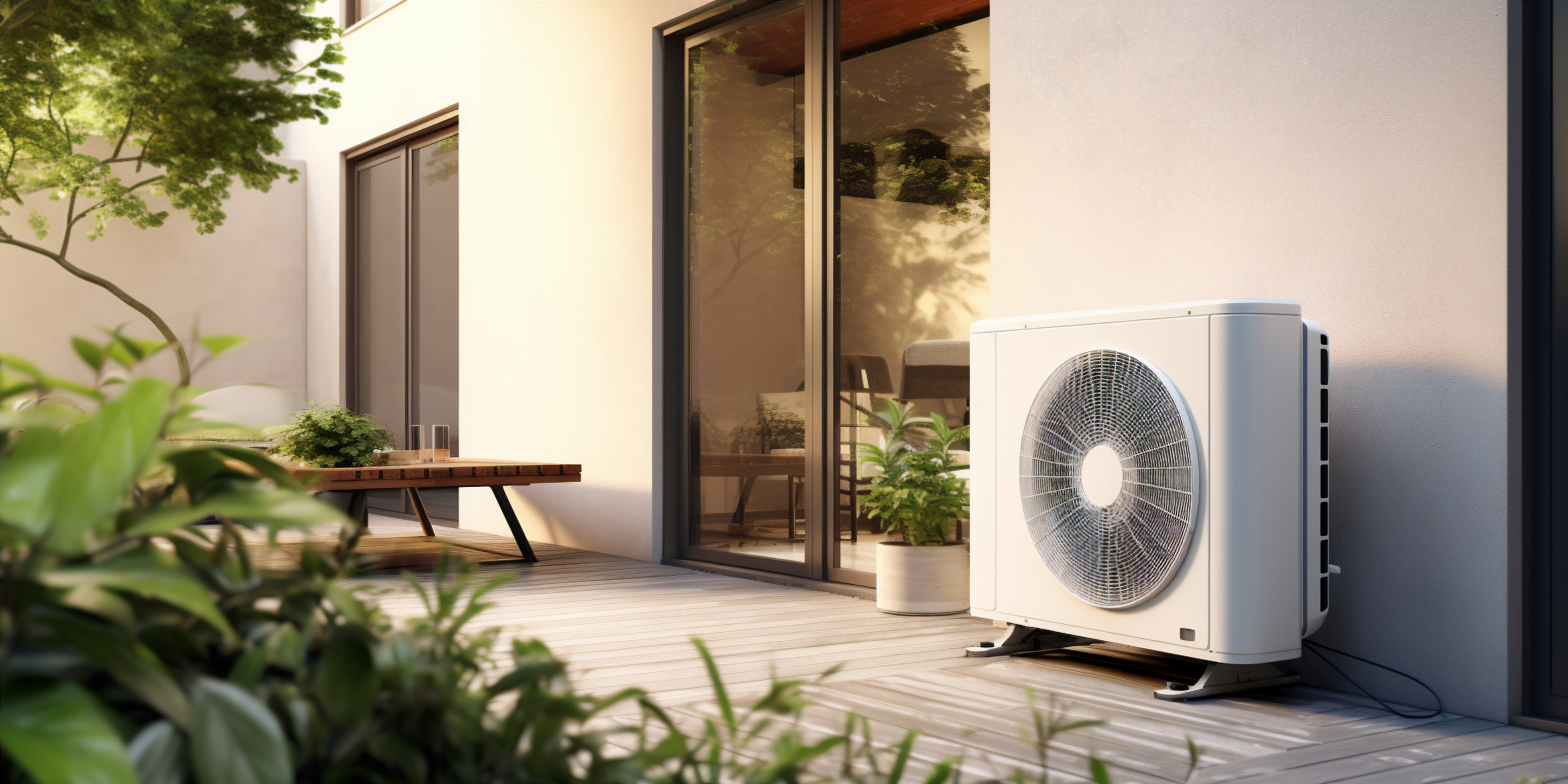 Outdoor air source heat pump unit